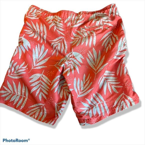 Coral Swim Trunk 14/16 Husky Cat & Jack EUC - Picture 2 of 12